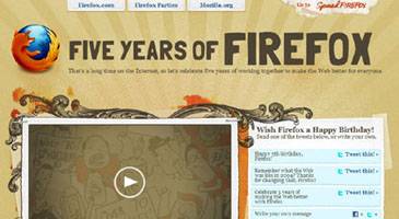 Five years of Firefox