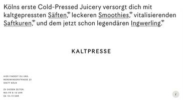 Kaltpresse